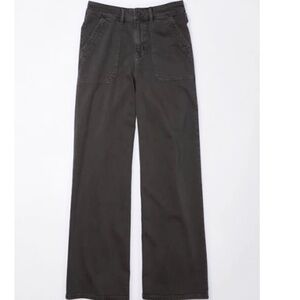 American Eagle Dreamy Drape super high waisted baggy wide leg pant size 6 new